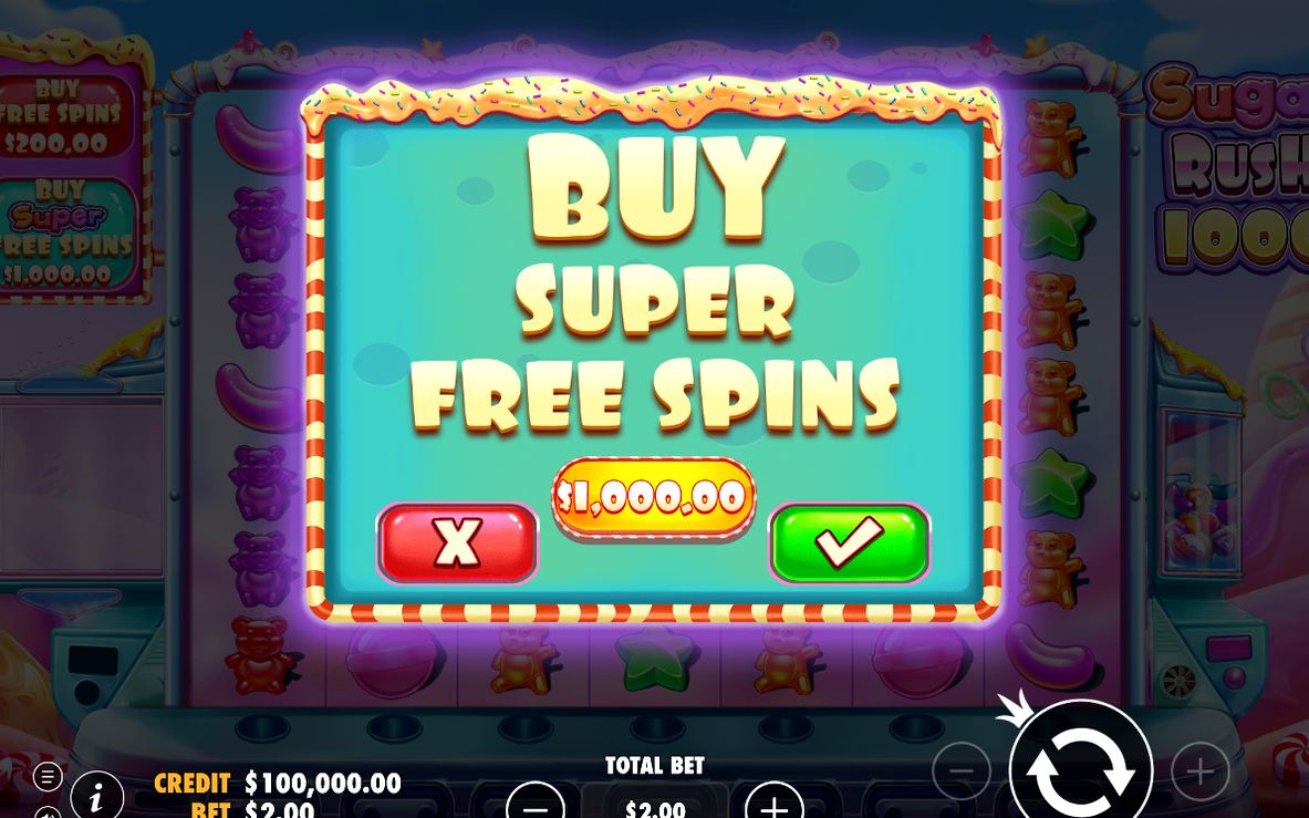 Bonusläge med Scatter-symboler redo att starta Free Spins