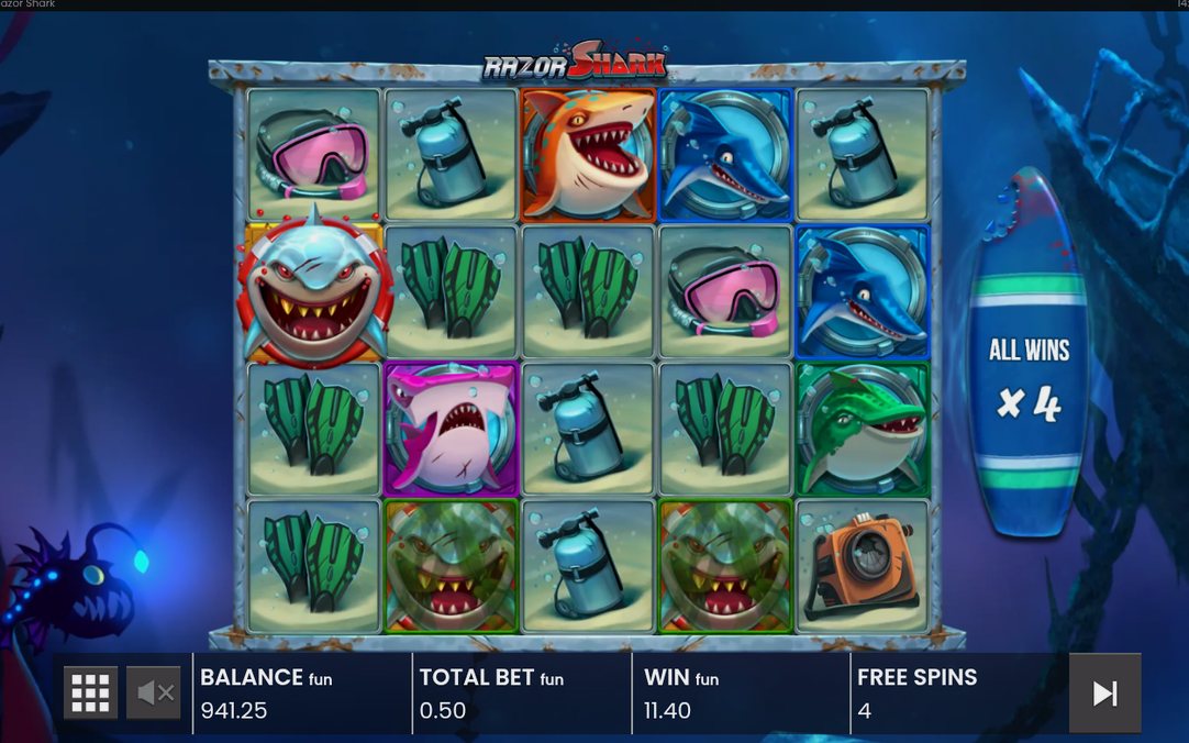 Free Spins där ALL WINS-multiplikatorn ökar